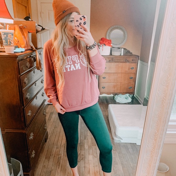 PINK Victoria's Secret Tops - PINK CREW SWEATSHIRT